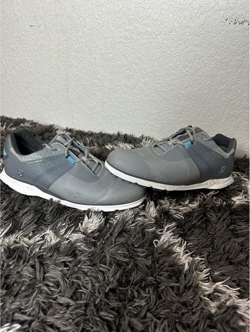 FootJoy FJ Men Size 12 M Grey Golf Shoes Intellishield Waterproof 56355